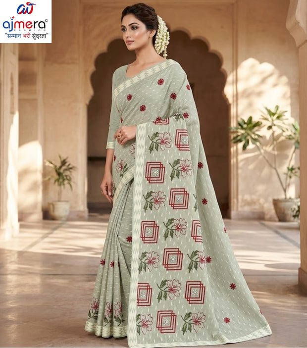 Wholesale Cotton Saree with Without Blouse for Premium Ethnic and Traditional Wear | PJA-SATSANG