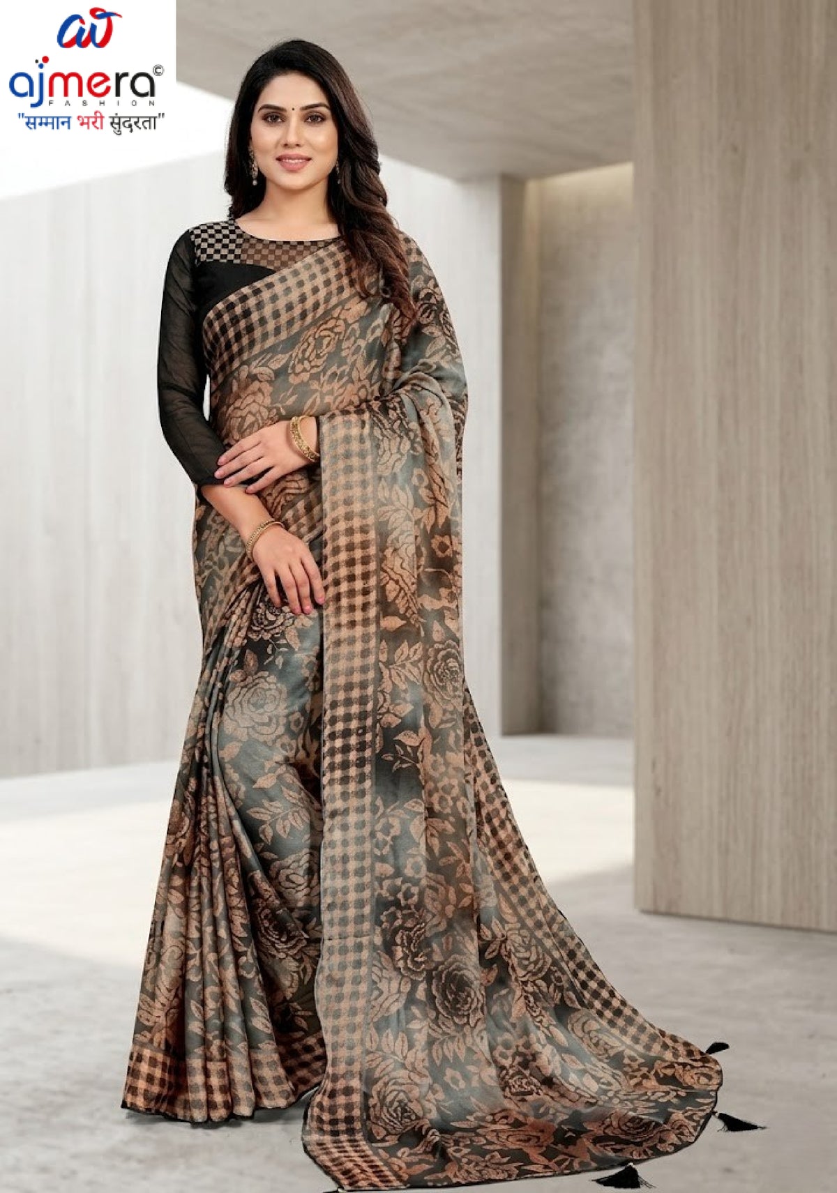 Designer Printed Saree with Blouse Piece for Special Occasions  | RDD-MARTINI