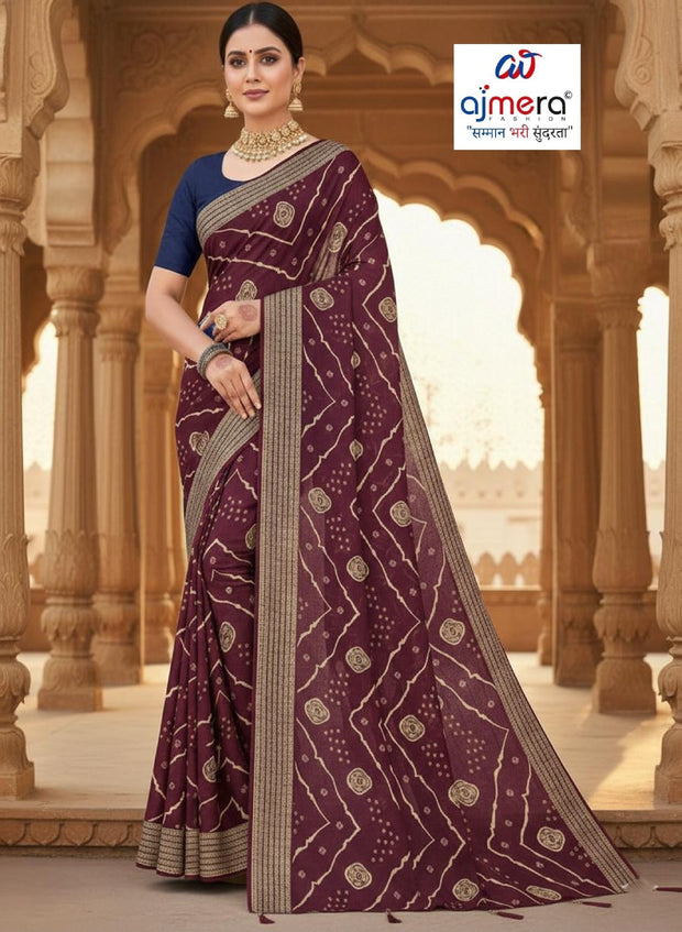 Trendy Printed Saree with Blouse Piece for Women’s Ethnic Wardrobe | GPT-GURUDEV