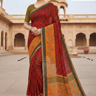 Cotton Saree with Without Blouse for Premium Ethnic and Traditional Wear | ASS-SURYA DEEP