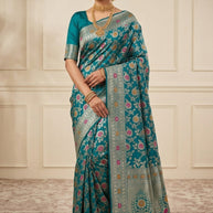 Exclusive Rapier Silk Matching Saree With Blouse Piece | DKS-PALAK