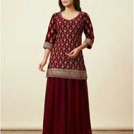 Designer Georgette Gown for Women | JNX-SIMAR20-L