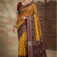 Rich Jacquard Silk Saree with Blouse Piece for Sophisticated Ethnic Style | ZIP-MUDAPPLE
