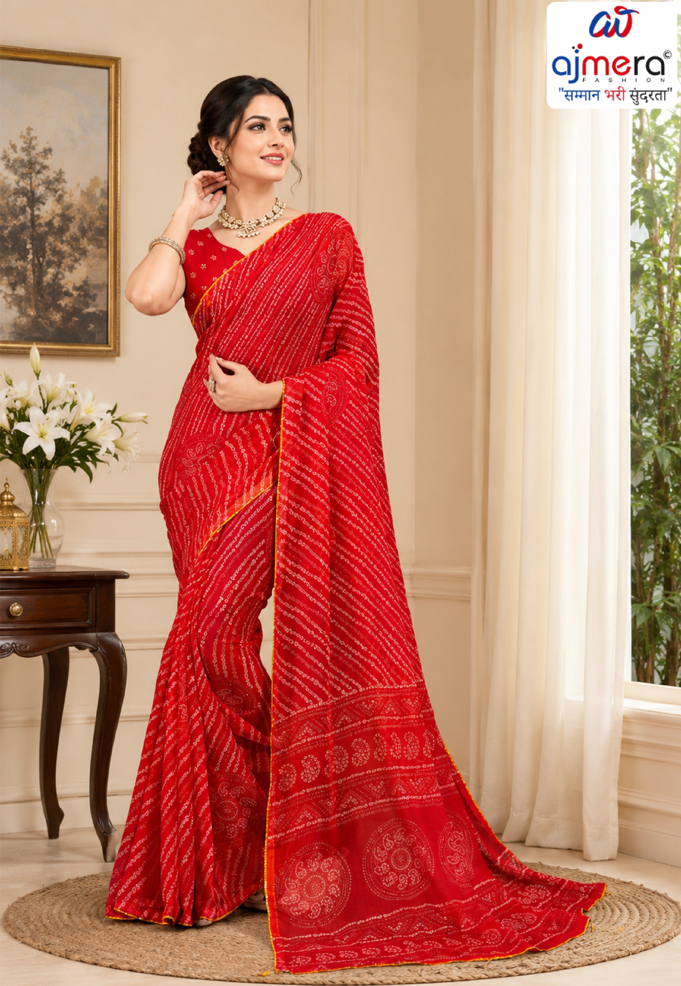 Designer Printed Saree with Blouse Piece for Special Occasions  | RMF-BANDHAN VOL-1