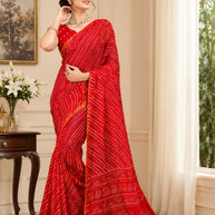 Designer Printed Saree with Blouse Piece for Special Occasions  | RMF-BANDHAN VOL-1