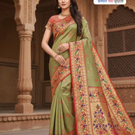 Rich Jacquard Silk Saree without Blouse for Sophisticated Ethnic Style | VDX-MISHKA