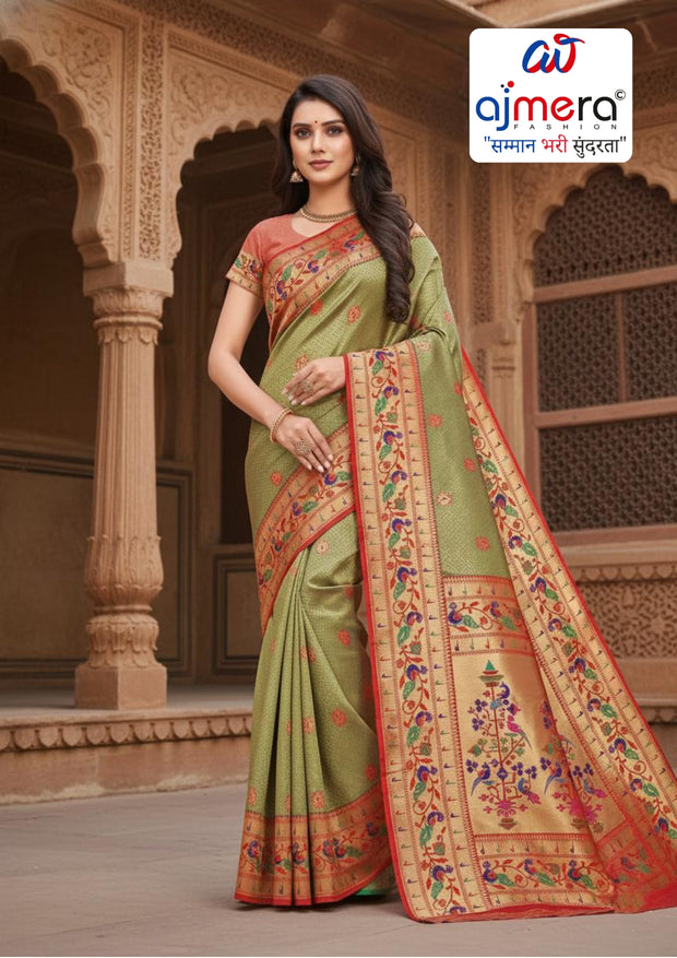 Rich Jacquard Silk Saree without Blouse for Sophisticated Ethnic Style | VDX-MISHKA