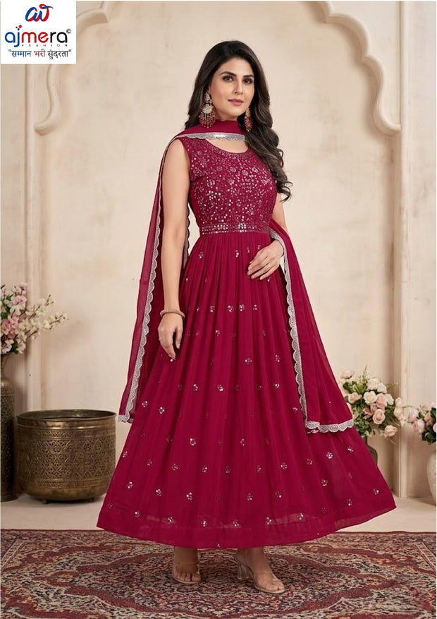 Designer Georgette Gown for Women | SHP-1268