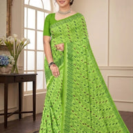 Chic Printed Saree with Blouse Piece for Sophisticated Ethnic Style | GPT-DHAMAKEDAR-4