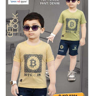 Kids T-Shirt & Pant Set Wholesale in Surat | BCN-9301-1