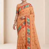 Soft Cotton Saree with Without Blouse for Premium Ethnic and Traditional Wear | NDN-HANDLOOM SAREE-419