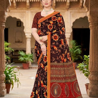 Beautiful Printed Saree with Blouse Piece for Cultural Celebrations | GLC-PALAV