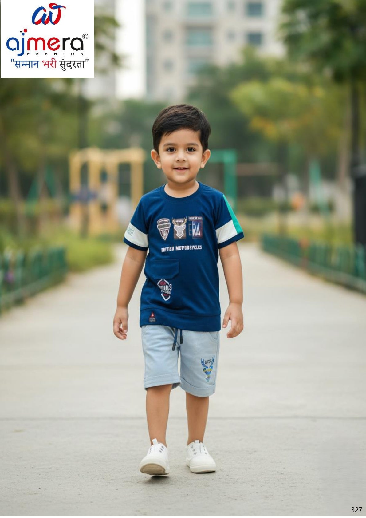 Kids Half T-Shirt & Pant Set Wholesale | KSL-974