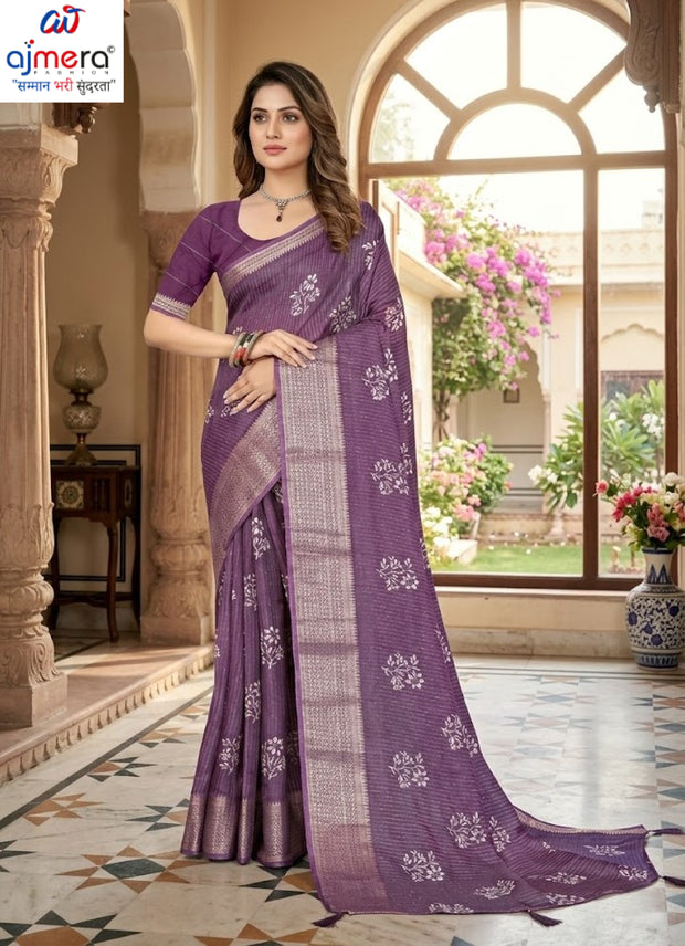 Stylish Printed Saree with Blouse Piece for Traditional Celebrations | TTS-SINDHU VOL-11