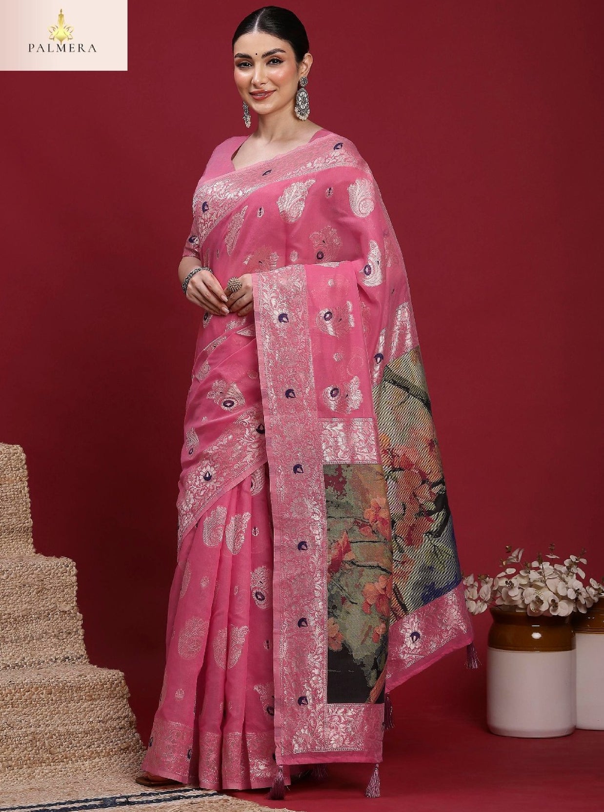 Palmera Saree Manufacturer and Palmera Saree Supplier | ALL-VANAYA-07