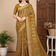 Silk Kota Silk Saree with Blouse for Premium Ethnic and Traditional Wear | ALL-HOLLAND SILK-124