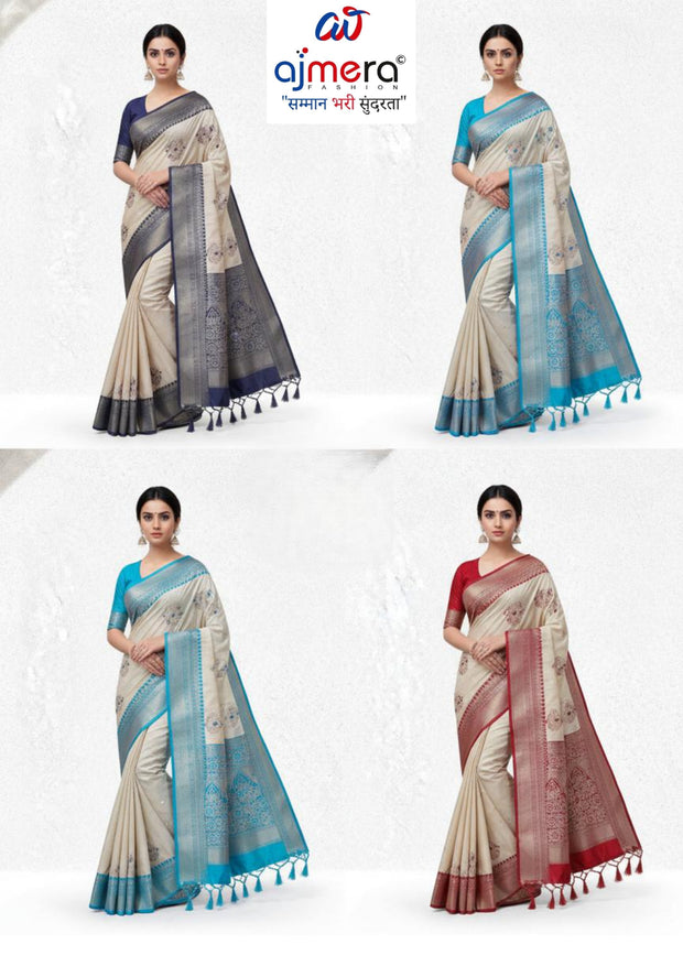 Fashionable Jacquard Silk Saree with Blouse Piece for Special Events | DS-SONPARI