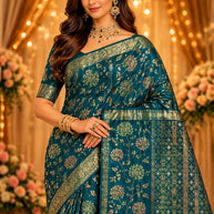 Stylish Printed Saree with Blouse Piece for Traditional Celebrations  | WLN-HIMANI-11088