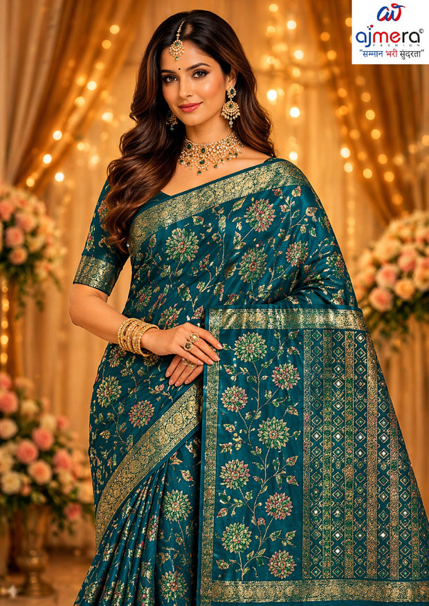 Stylish Printed Saree with Blouse Piece for Traditional Celebrations  | WLN-HIMANI-11088