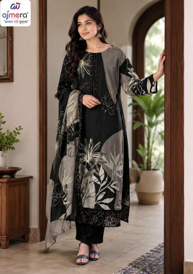 Premium Pure Viscose Unstitched Suit Set | VAS-KONICA