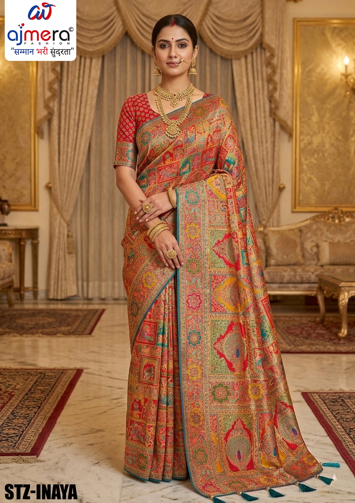 Royal Craft Jacquard Silk Saree With Blouse Piece | STZ-INAYA