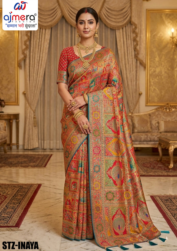 Royal Craft Jacquard Silk Saree With Blouse Piece | STZ-INAYA