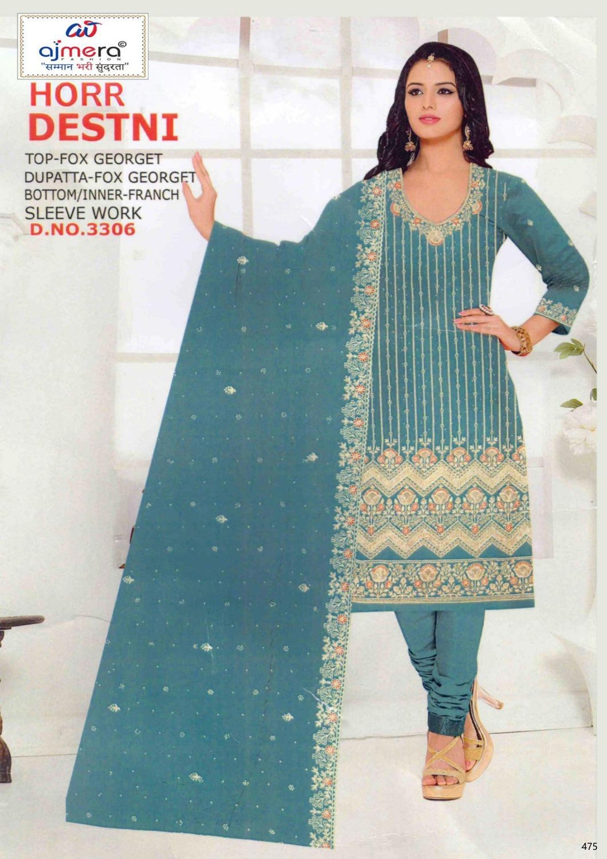 Premium Fox Ethnic Unstitched Suit | PCH-DESTANI