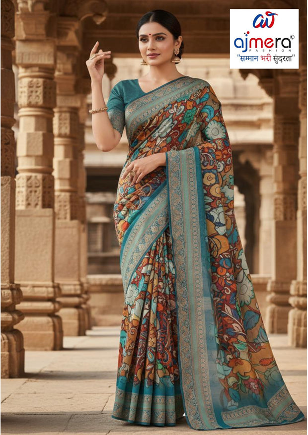 Modern Rapier Silk Matching Saree With Blouse Piece | APL-COPPER CHIMNI