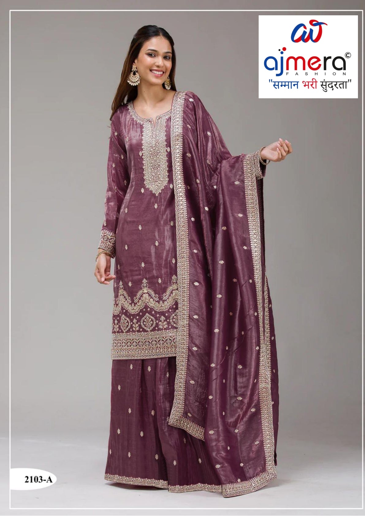 Premium Party Wear Semi-Stitched Suit | JPF-2103