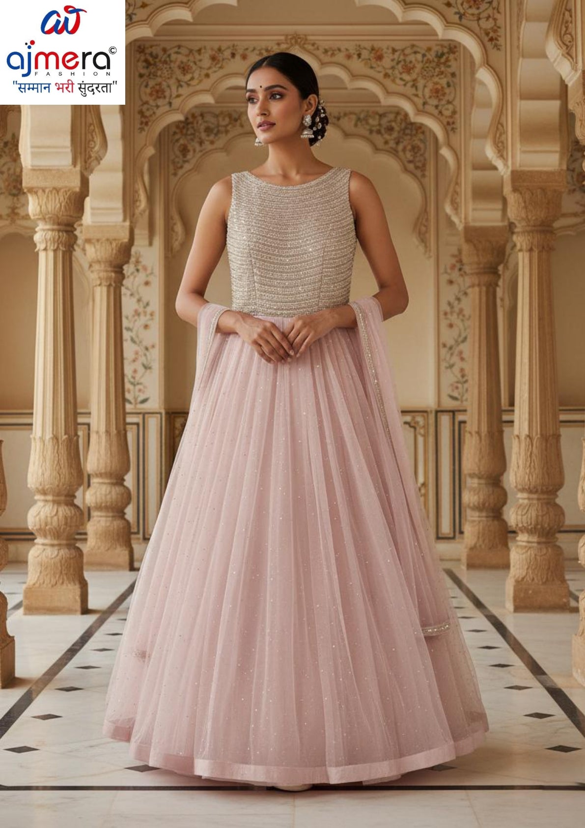 Designer Net Gown for Women | CRY-6530