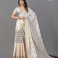 Apricot Linen Saree with Blouse for Premium Ethnic and Designer Wear | ALL-APRICOT-439