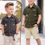 Wholesale Boys Half Shirt & Half Pant Set | GBP-4337