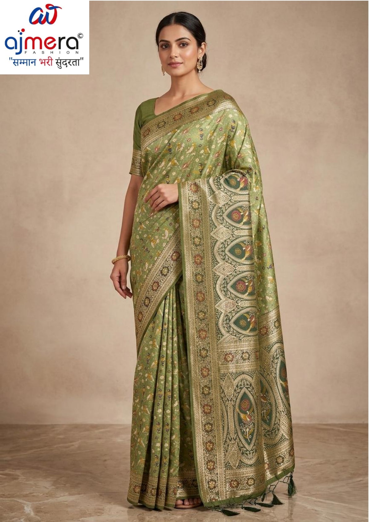 Rich Jacquard Silk Saree with Blouse Piece for Sophisticated Ethnic Style | HLO-RAJSHREE-4