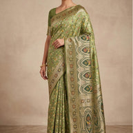 Rich Jacquard Silk Saree with Blouse Piece for Sophisticated Ethnic Style | HLO-RAJSHREE-4