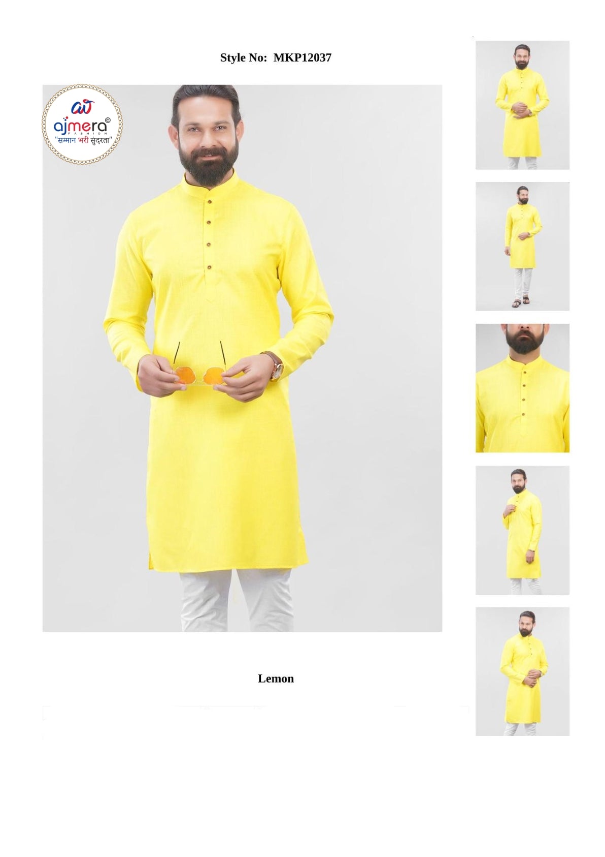 Premium Men's Kurta & Payjama for Wedding & Festive Wear | SNA-MKP12037