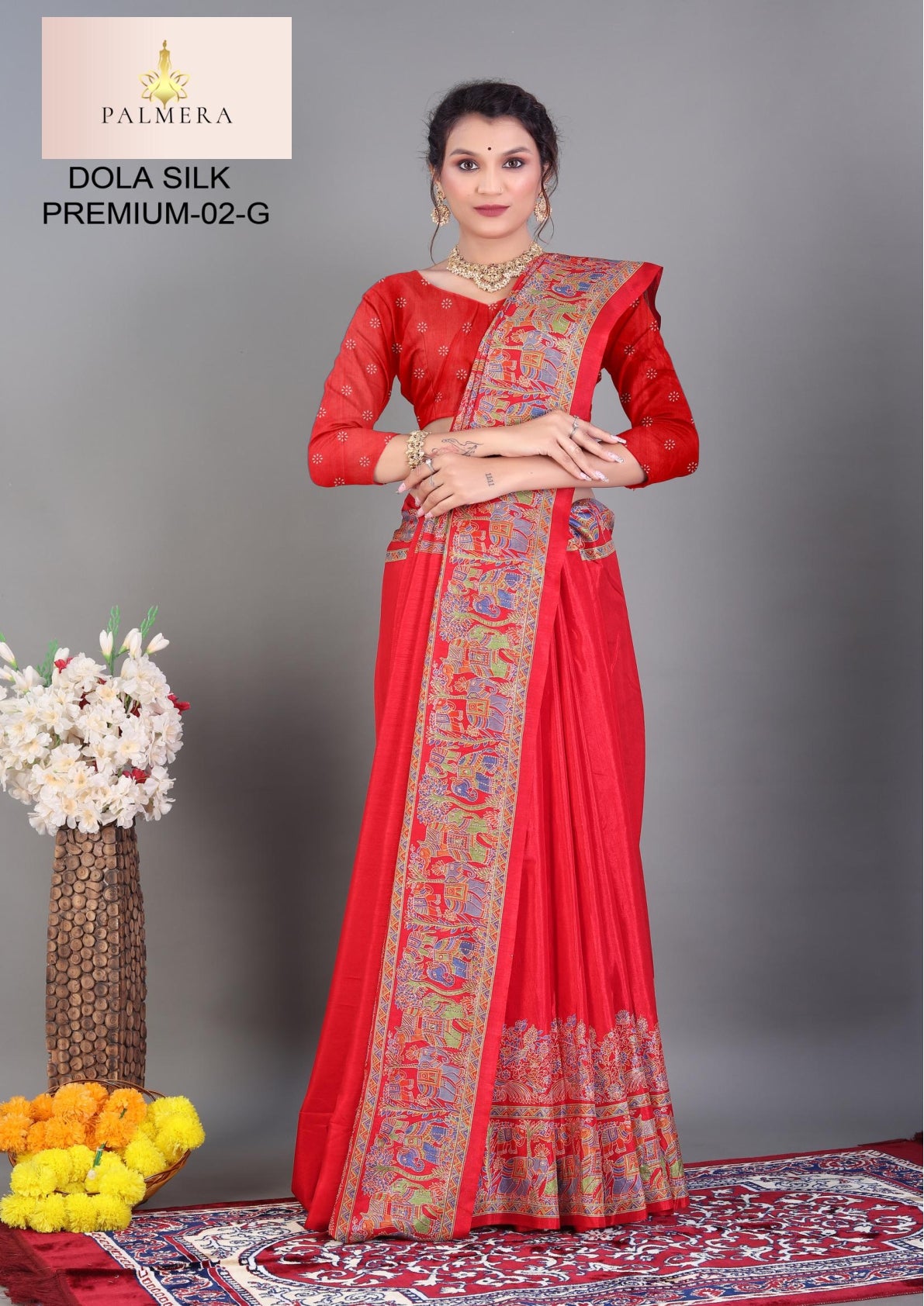 Dola Silk Premium Art Silk Saree with Blouse for Premium Ethnic Wear | ALL-DOLA SILK PREMIUM-02