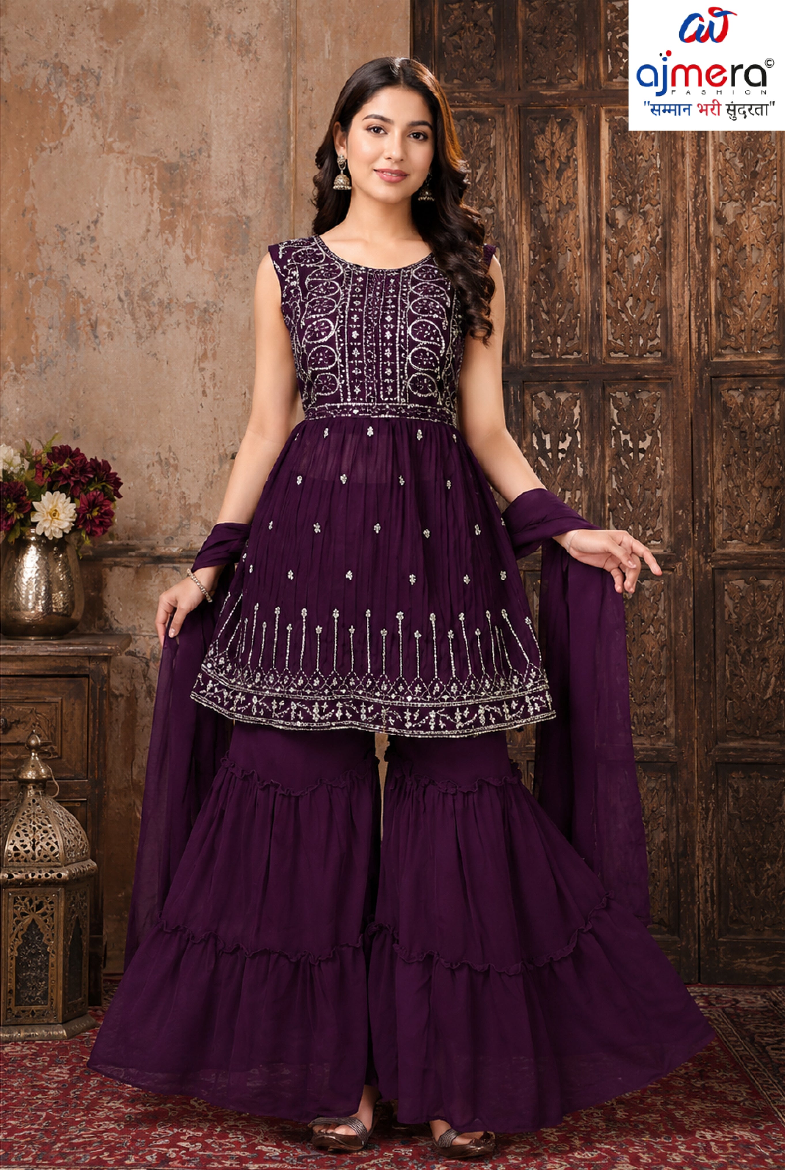 Designer Georgette Gown for Women | PNC-DILBRA-7