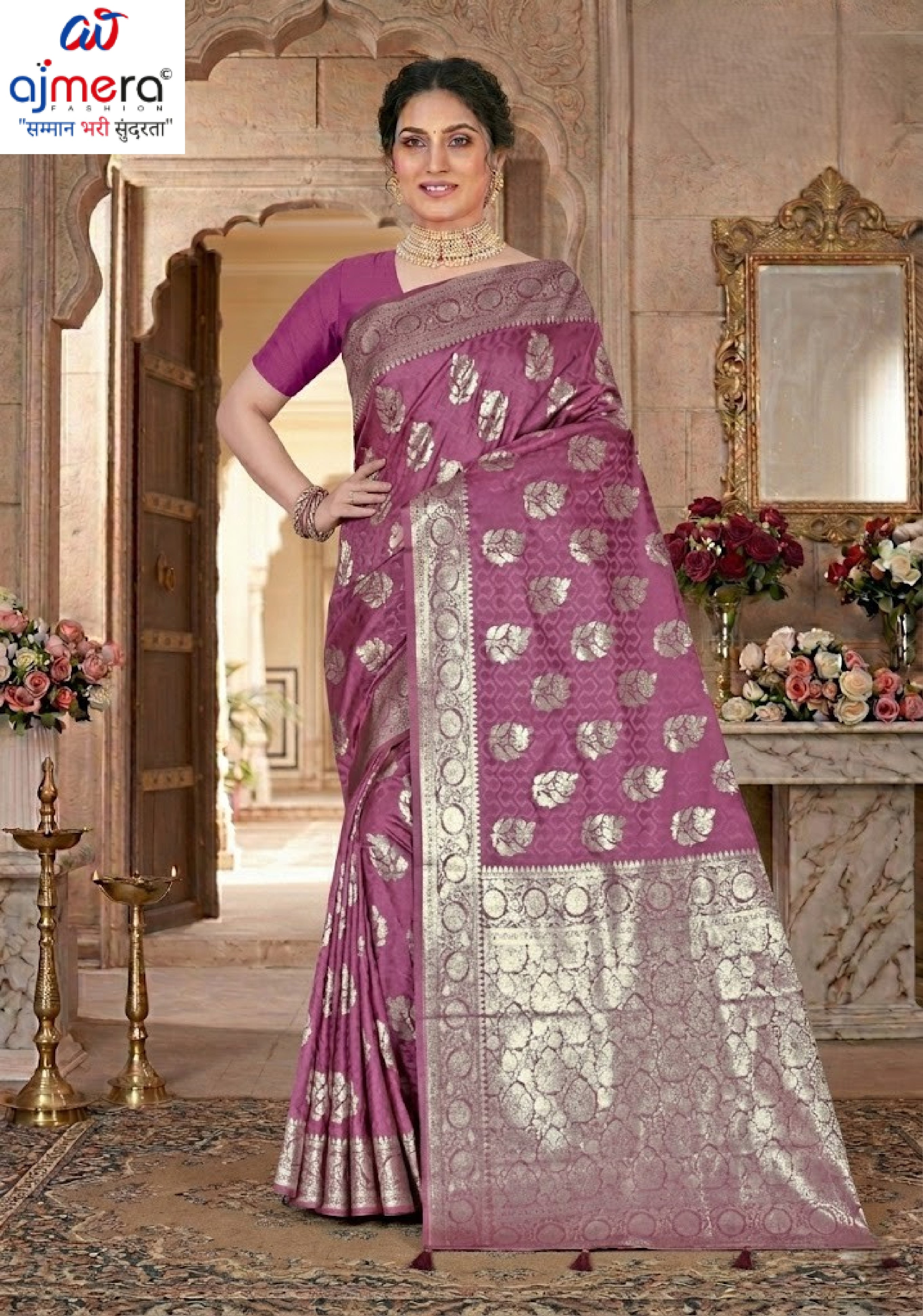 Artistic Elegance Jacquard Silk Saree With Blouse Piece | TUL-MATWALI SUDHA SILK