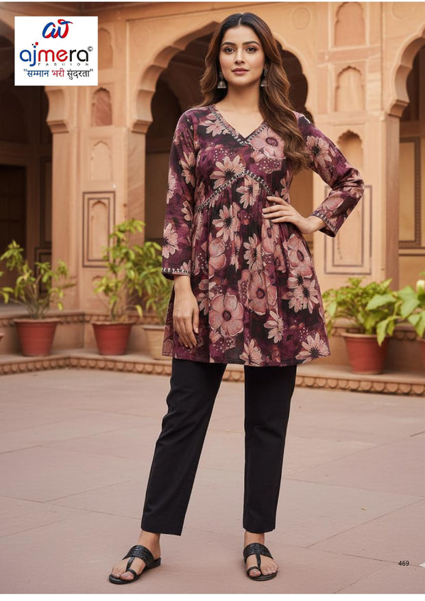 Designer Digital Print Kurti for Women | ASH-DIGITAL TOP