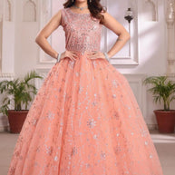 Designer Gown for Women | KTC-PINK ROSE