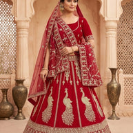Best Silk Embroidery lehenga Manufacturer in India | VCE-SABI-3