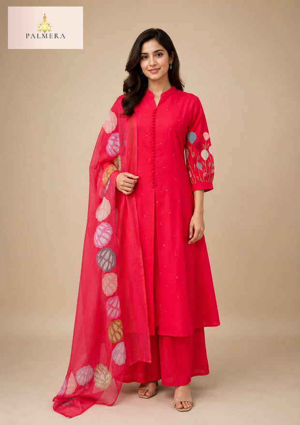 Elegant Designer Palmera Kurti Set for Women | MIK-170E