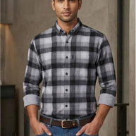 Mens Shirt Bulk Supplier India for Retailers | MRS-LAFER CHEX-A