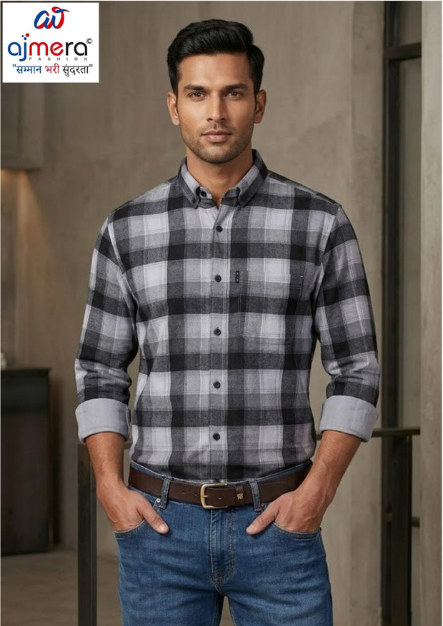 Mens Shirt Bulk Supplier India for Retailers | MRS-LAFER CHEX-A