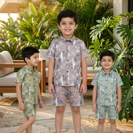 Checks Mulmul Kids Shirt Wholesale in Surat | VNA-7226