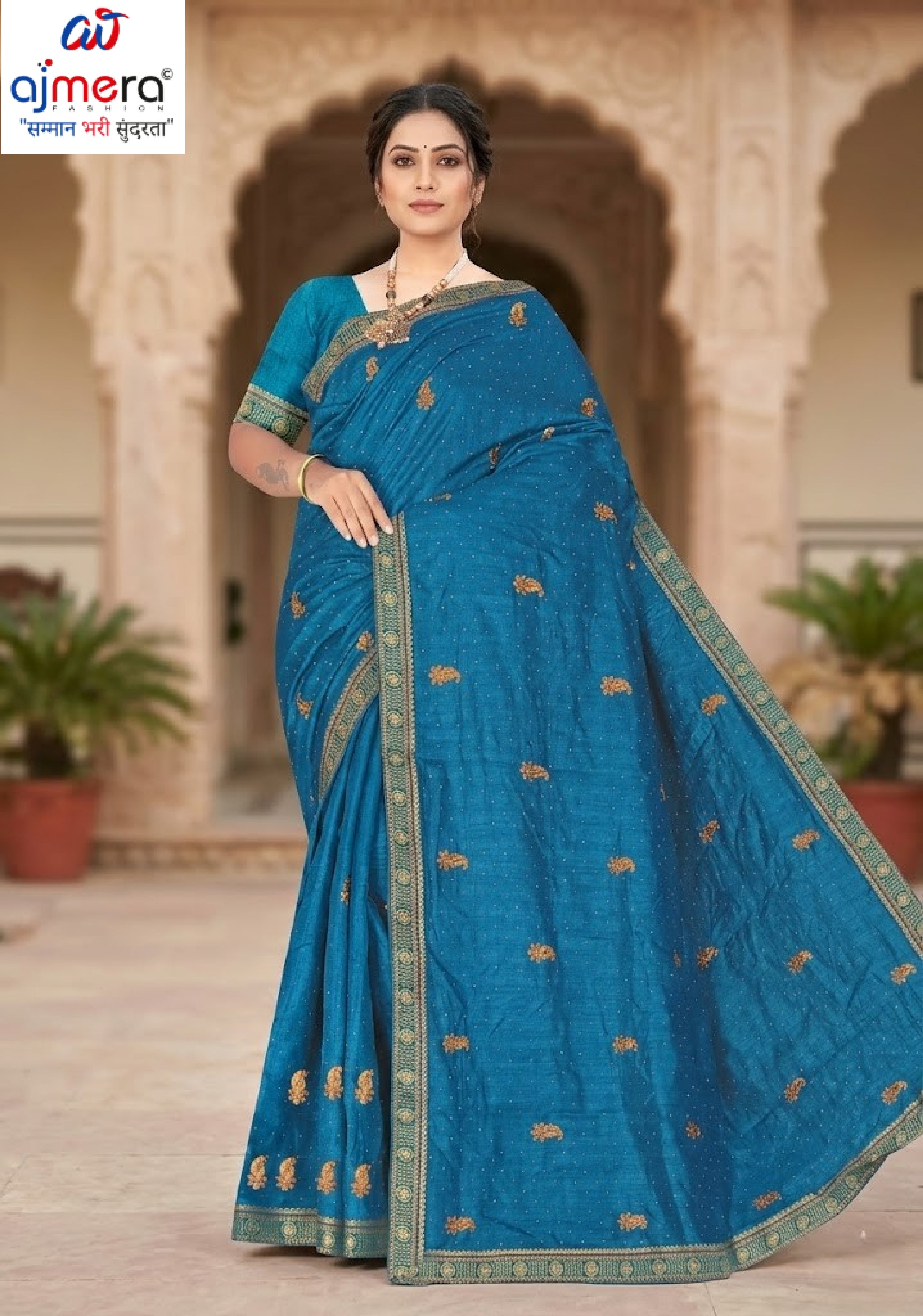Fancy Matching Saree Wholesale with Blouse Piece for Premium Ethnic and Traditional Wear | VKM-VAYU