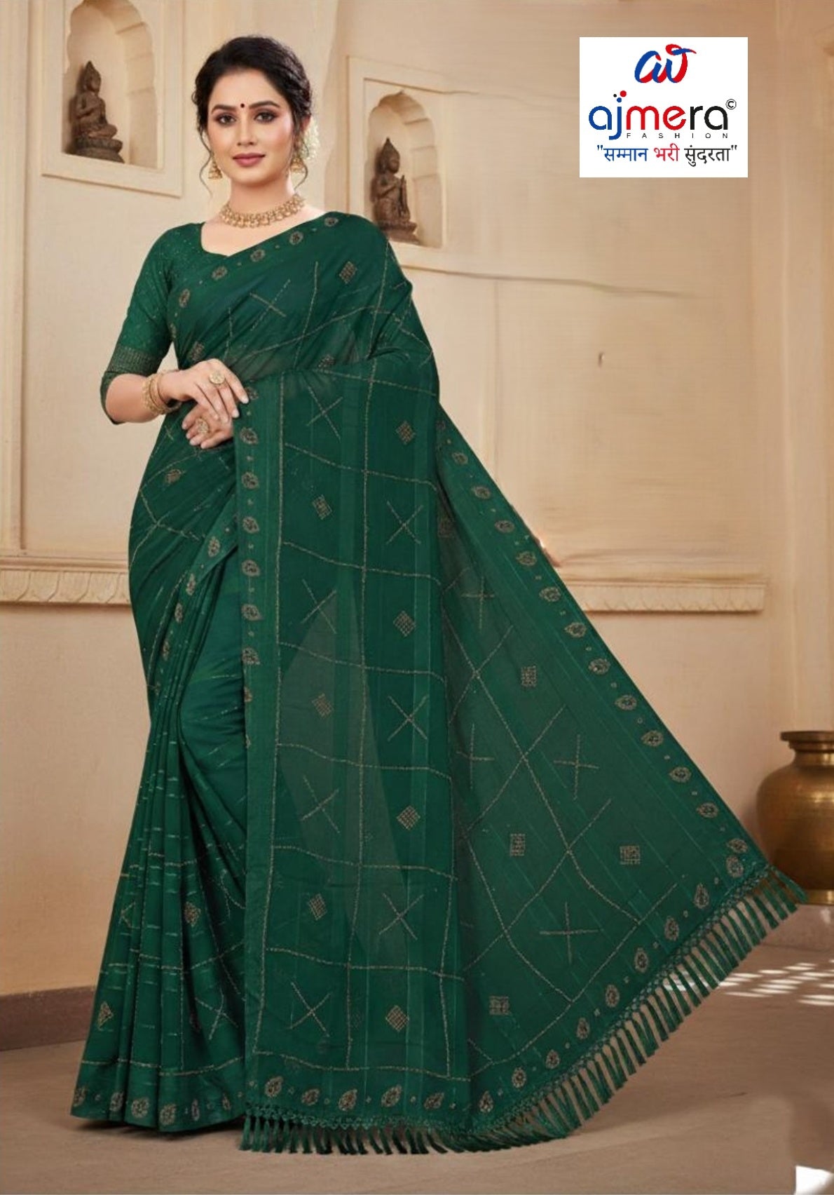 Matching Saree Supplier with Blouse Piece for Premium Ethnic and Traditional Wear | TIK-DEV BHOOMI