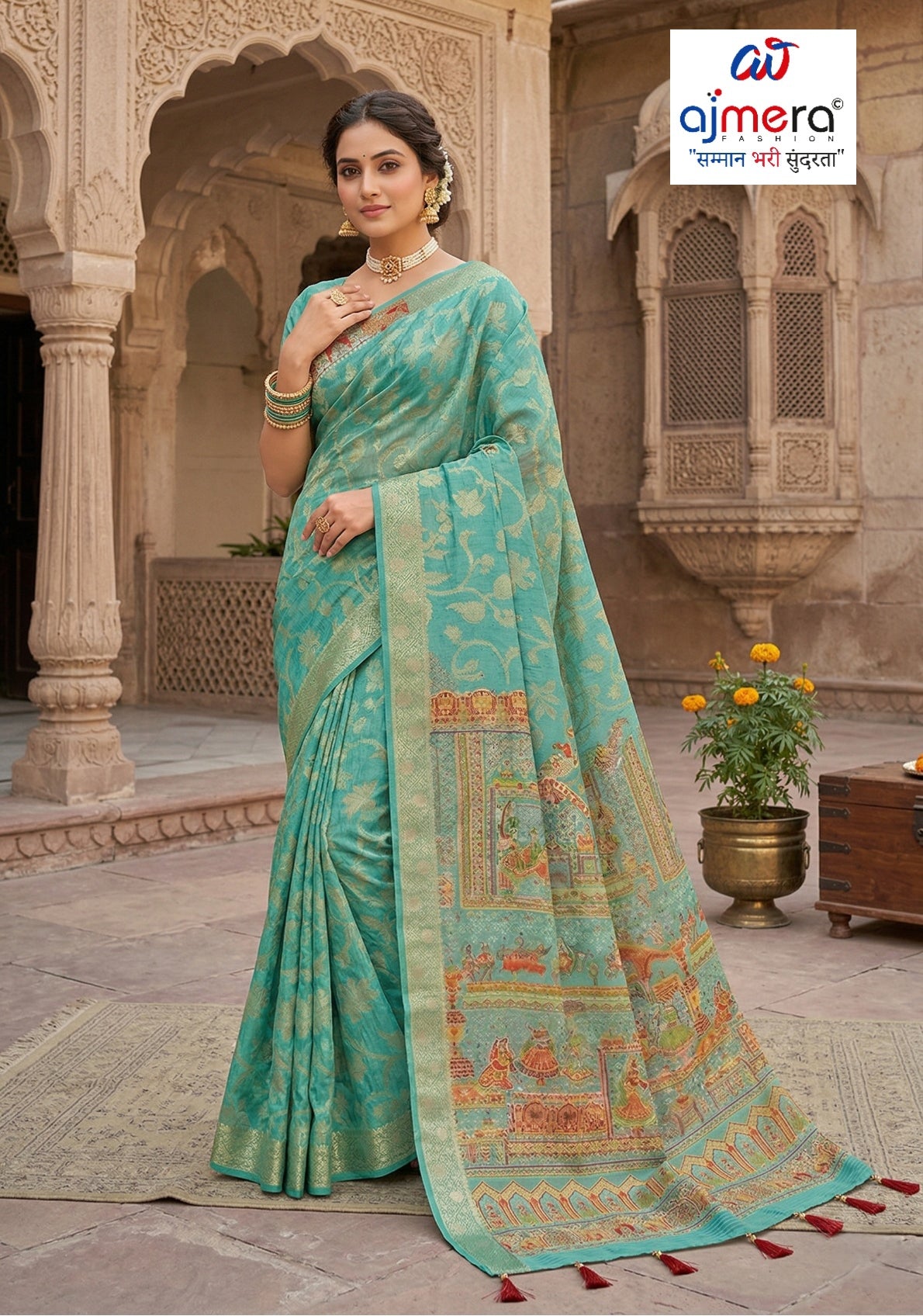 Graceful Printed Saree with Blouse Piece for Modern Ethnic Fashion | RMF-MAHIMA VOL-10