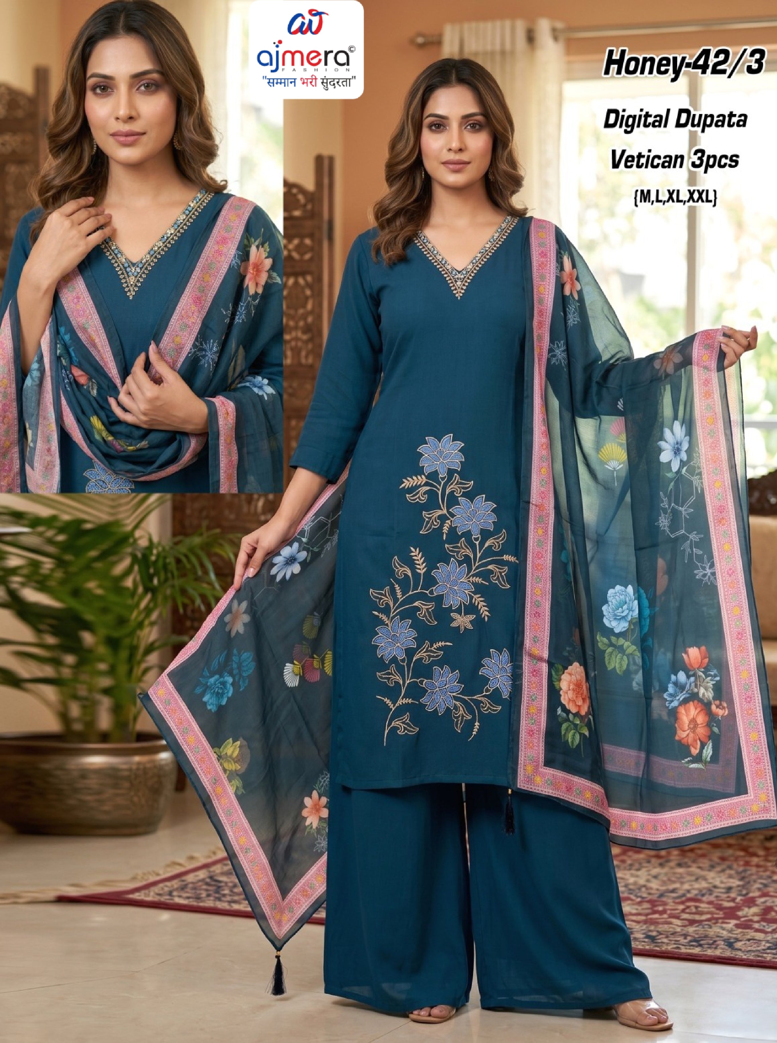 Designer Kurti Set for Women | AAC-HONEY