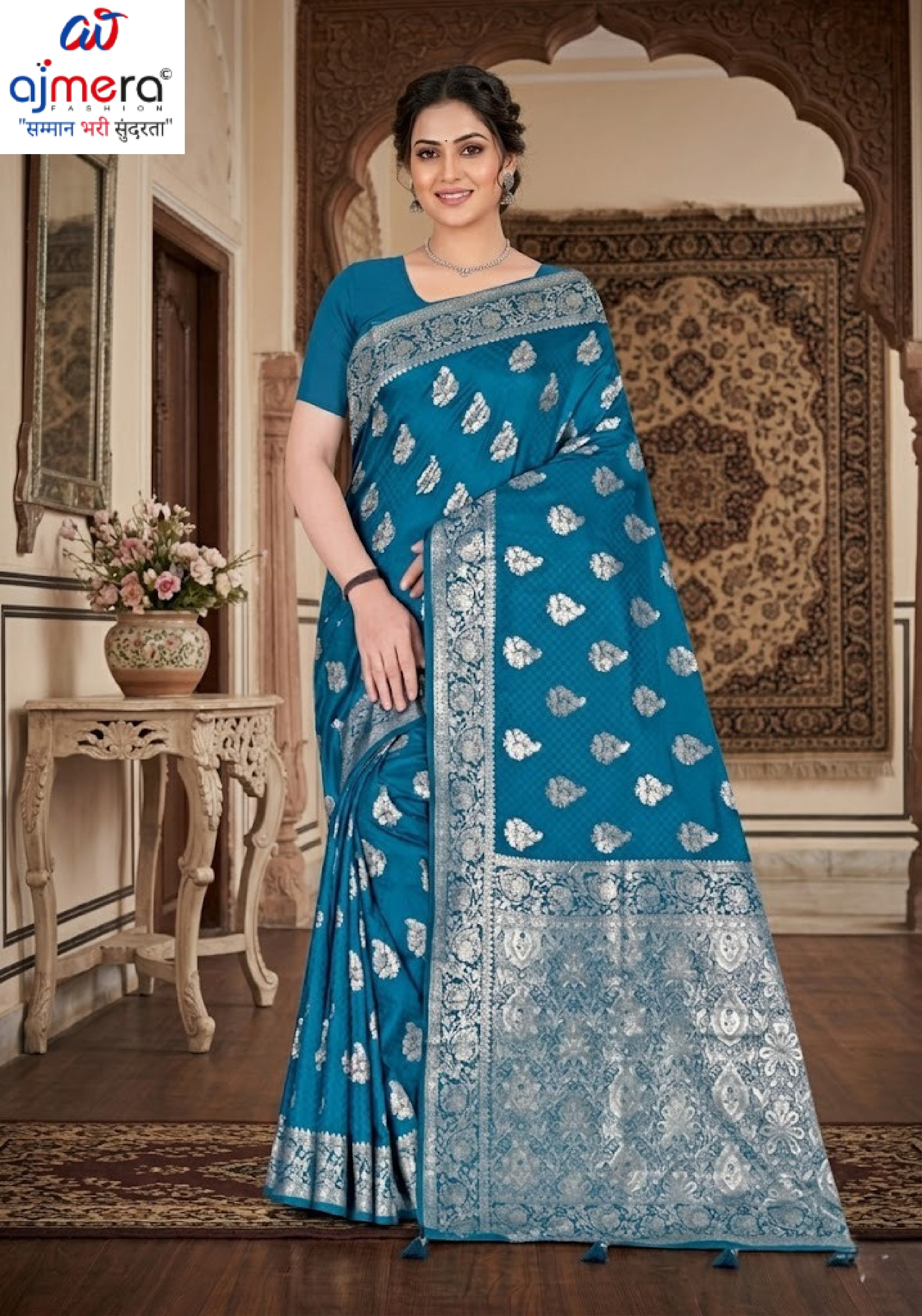 Classic Elegance Jacquard Silk Saree With Blouse Piece | TUL-MATWALI KAHANI SILK